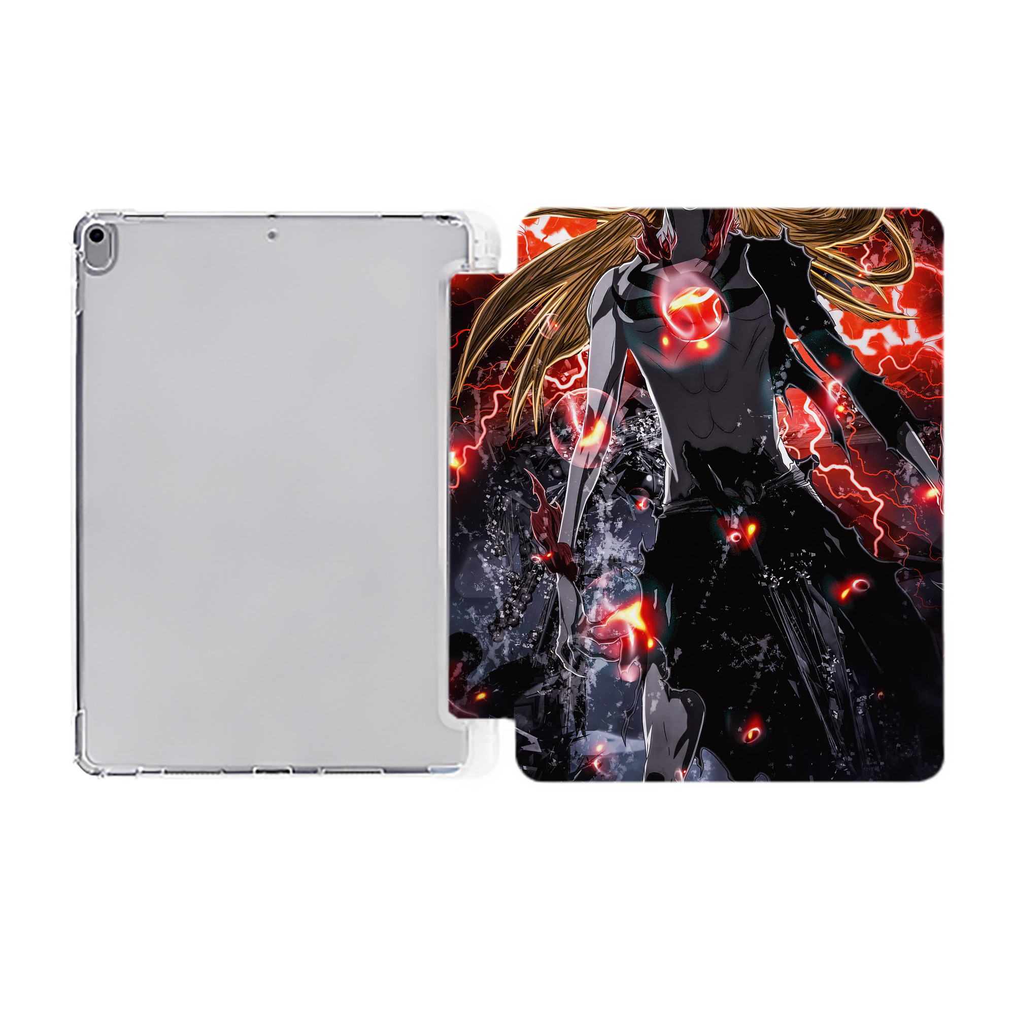 （画像用） ブリーチ BLEACH IPad ケース ペン収納付き 三つ折りスタンド PUレザー×シリコン 対応機種9.5/10.5/10.9インチ